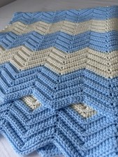 Handmade crochet chevron for sale  West Henrietta