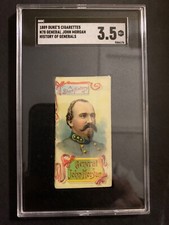 1889-DUKE'S CIGARETTES N78 GEN'L JOHN MORGAN SGC 3.5 (NOVO ESTOJO!) GRAU MAIS ALTO! comprar usado 1889-DUKE'S CIGARETTES N78 GEN'L JOHN MORGAN SGC 3.5 (NOVO ESTOJO!) GRAU MAIS ALTO! comprar usado  Enviando para Brazil