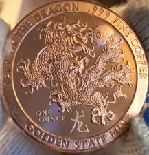 Copper coin .999 for sale  OXFORD