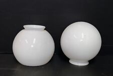 2 SUSPENSION GLOBE LAMPE OPALIN WEISS ART DECO, usado comprar usado  Enviando para Brazil