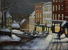 Winter street scene for sale  LONDON