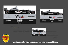 Usado, Adesivo patrocinador x2 McLaren MP4/14 Hakkinen Coulthard F1 - Scuderia GP comprar usado  Enviando para Brazil