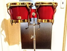 Latin Percussion LP Fiberglass Red Bongo & Bongo Mounting Bracket comprar usado  Enviando para Brazil