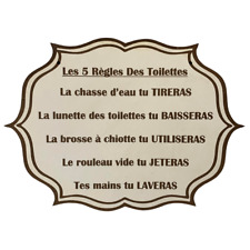 Plaque porte toilettes d'occasion  Gémenos