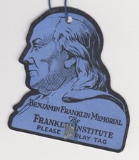VINTAGE INSTITUTO FRANKLIN BLUE TAG FELS PLANETÁRIO FILADÉLFIA PA EFÊMERO comprar usado  Enviando para Brazil