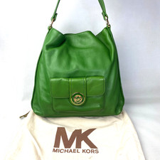 Bolsa tote Michael Kors COURO PEBBLED VERDE + OURO Hardware ombro! + Bolsa de pó comprar usado  Enviando para Brazil