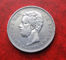 Spagna pesetas 1871 usato  Montione