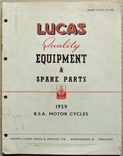 Lucas bsa motorcycles for sale  LEICESTER