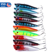10 peças iscas de pesca popper topwater isca artificial flutuante para robalo 9cm/12g EUA comprar usado  Enviando para Brazil
