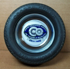 Cinzeiro de vidro vintage Cooper pneu (pneu de borracha) ~ 75 anos de qualidade 1914 - 1989, usado comprar usado  Enviando para Brazil