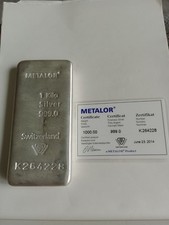 Kilo metalor 999.0 for sale  OLDHAM