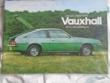Vauxhall range brochure for sale  KINGS LANGLEY