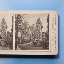Ônibus London Stereoview 3D C1885 "Novo" tribunais puxados por cavalos deck duplo Inglaterra comprar usado  Enviando para Brazil