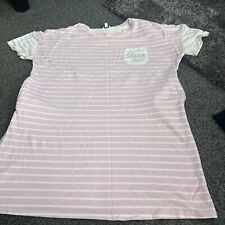 Ladies pink striped for sale  BURY