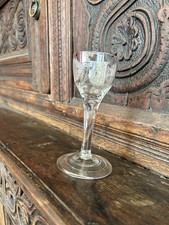 Georgian engraved wine for sale  KIDDERMINSTER