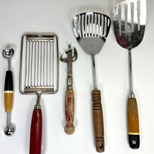 Lote Utensilios de Cocina ECKO Vintage Manijas de Madera Años 40-60 con Kitchamajig EE. UU. segunda mano  Embacar hacia Mexico