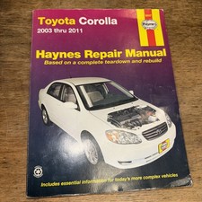 Toyota Corolla Haynes car repair manual 2003-2011 #92037 - Very Good comprar usado  Enviando para Brazil