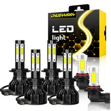 Kit combo de faróis de LED Hi/Lo lâmpadas de neblina QTY para BMW 323i 328i 1999-2000 comprar usado  Enviando para Brazil