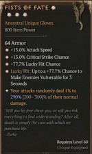 💥DIABLO 4💥TEMPORADA 9💥Luvas💥Fists Of Fate 4 GA 290% Aspecto comprar usado  Enviando para Brazil