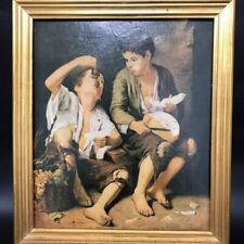 Framed painting boys for sale  BINGLEY