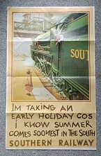 Southern railway poster for sale  SKEGNESS