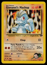 Giovanni's Machop - 72/132 - Pokemon Card Gym Challenge Common - NM na sprzedaż  Wysyłka do Poland