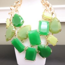 Green statement necklace for sale  New York