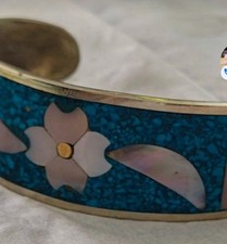 Bracelet argent turquoise d'occasion  Limoges-