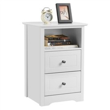 White bedside table for sale  IPSWICH