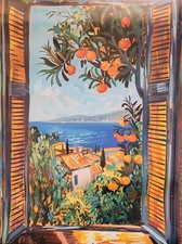 Litho print mediterranean for sale  WELLINGBOROUGH