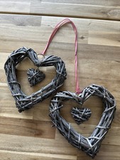 Wicker hearts hanging for sale  ACHARACLE