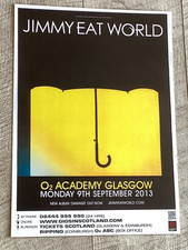JIMMY EAT WORLD Concert poster - Glasgow 2013 music show tour - Gig memorabilia. comprar usado  Enviando para Brazil