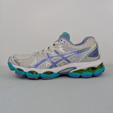 Usado, Tênis de corrida Asics Gel Nimbus 16 feminino tamanho 7 branco colorido T485N comprar usado  Enviando para Brazil