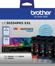 Novos cartuchos de tinta genuínos Brother LC3033XXL preto ciano magenta amarelo 4pk comprar usado  Enviando para Brazil