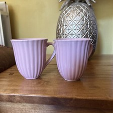 Pair pink ribbed for sale  NEWPORT