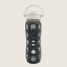 Garrafa de água de vidro Life Factory em tampa de palha manga de silicone preta 20 oz 600 ml comprar usado  Enviando para Brazil