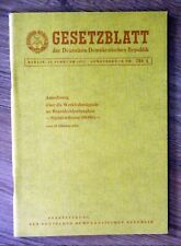 Gesetzblatt ddr werkbahnsignal gebraucht kaufen  Zittau