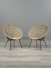 Pair italian rattan for sale  ACCRINGTON