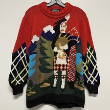 Suéter vintage anos 80 1989 Berek tricotado à mão gaita de foles novidade tamanho P comprar usado Suéter vintage anos 80 1989 Berek tricotado à mão gaita de foles novidade tamanho P comprar usado  Enviando para Brazil