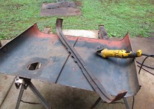 Conjunto de capô original canal de chapéu traseiro - Ford GPW Willys MB WWII Jeep militar comprar usado  Enviando para Brazil