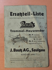 Bautz ersatzteilliste trommel gebraucht kaufen  Spraitbach