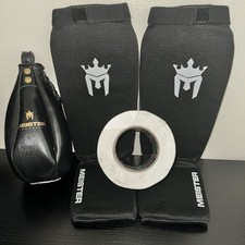 Bolsa de velocidade de couro Meister G/XL caneleiras tapete tapete dupla face pacote de fita comprar usado  Enviando para Brazil