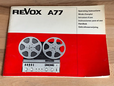 Revox a77 manuel d'occasion  Brive-la-Gaillarde