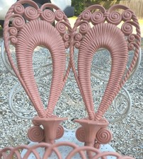 Usado, 70's retro faux wicker rattan pink candelabras  comprar usado Usado, 70's retro faux wicker rattan pink candelabras  comprar usado  Enviando para Brazil