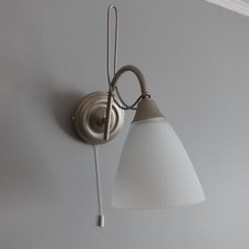 Silver wall light for sale  WIMBORNE
