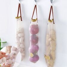 Alça de parede respirável cebola alho pendurado sacos de armazenamento rede legumes cozinha  comprar usado  Enviando para Brazil