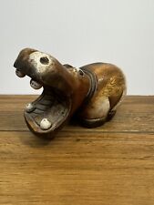 Hippopotamus wooden hand for sale  DIDCOT