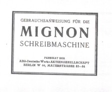 Gebrauchsanleitung mignon schr gebraucht kaufen  Frankfurt am Main