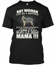 Camiseta Australian Cattle Dog Mama, Blue Heeler algodão gola redonda comprar usado  Enviando para Brazil
