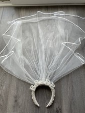 Pearl bride headband for sale  GLASGOW